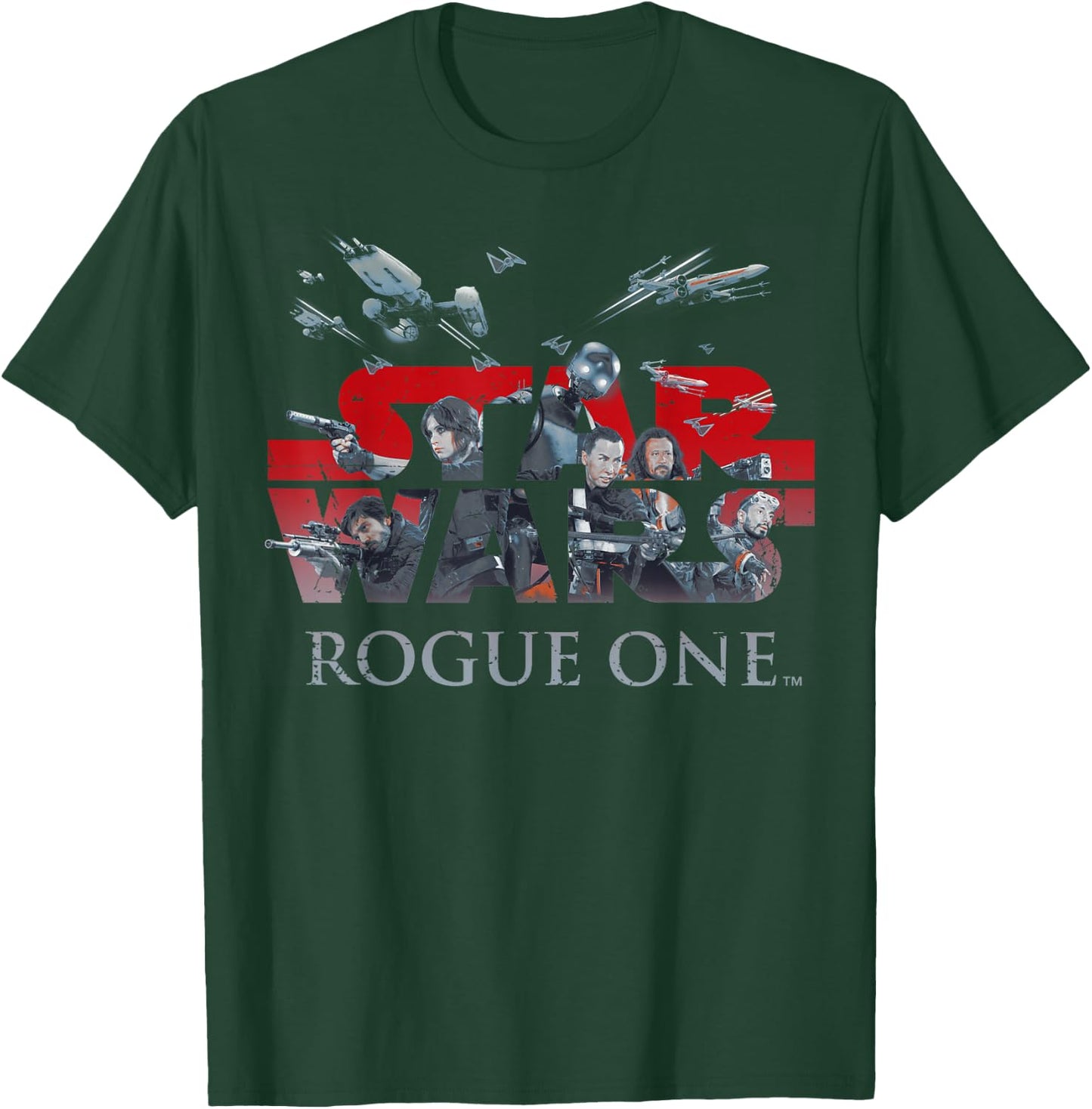 Star Wars Rogue One Rebellion Logo Graphic T-Shirt - T-Shirt | Forest