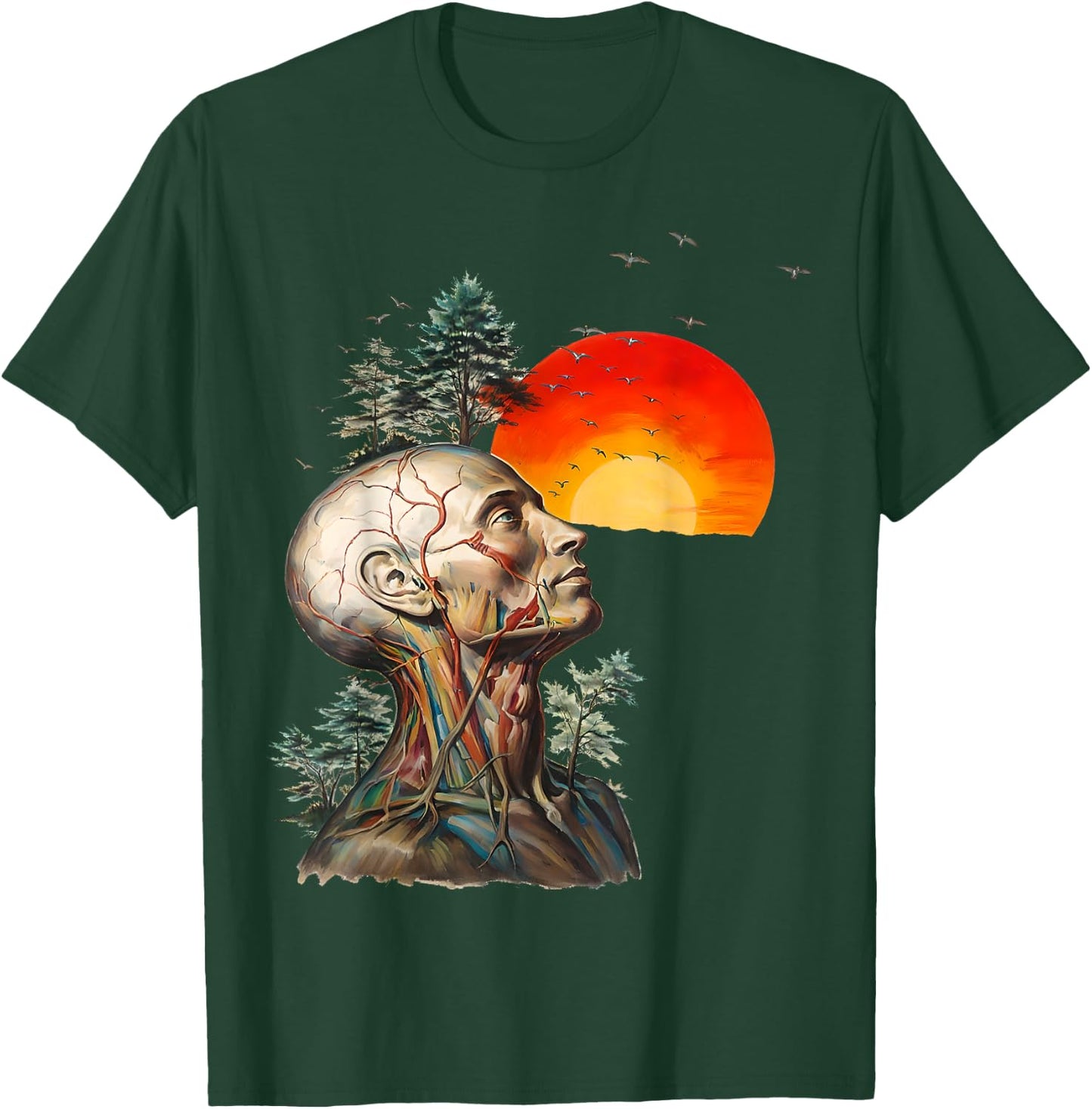 Funny Hangover Hangover Human Tree Graphic Hangover T-Shirt - T-Shirt | Forest
