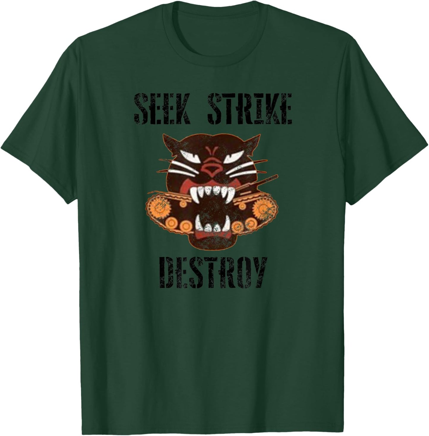 WW2 Tank Destroyer Division Panther Patch Gift T-Shirt - T-Shirt | Forest