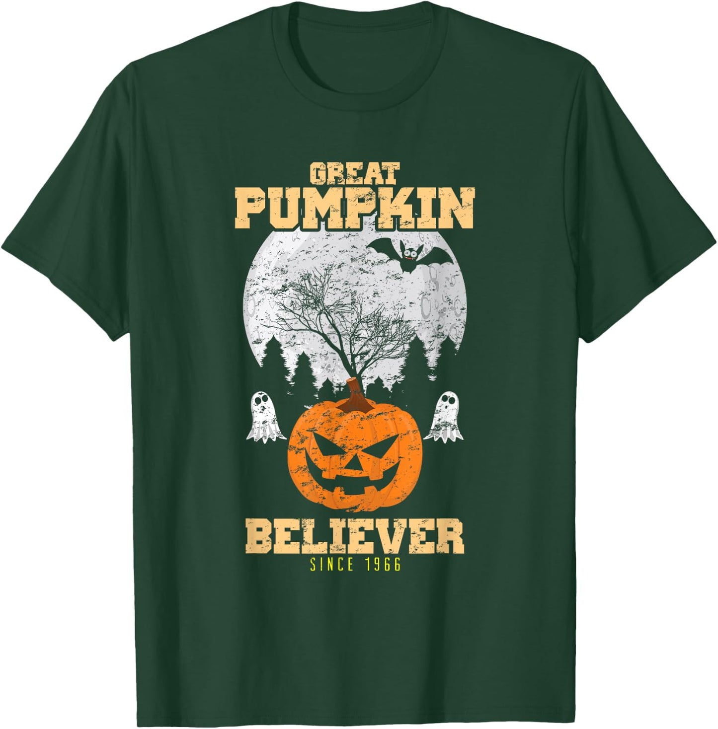 Halloween Great Pumpkin Believer Since 1966 T-Shirt - T-Shirt | Forest