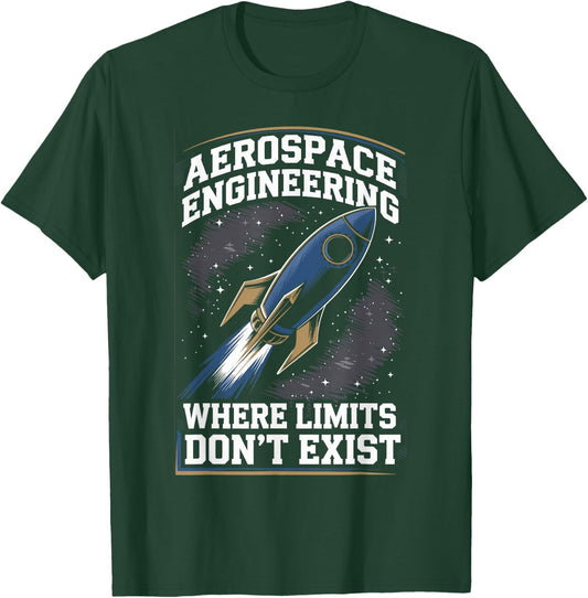 Aerospace Engineer Rocket Science Aerospace Technology T-Shirt - T-Shirt | Forest