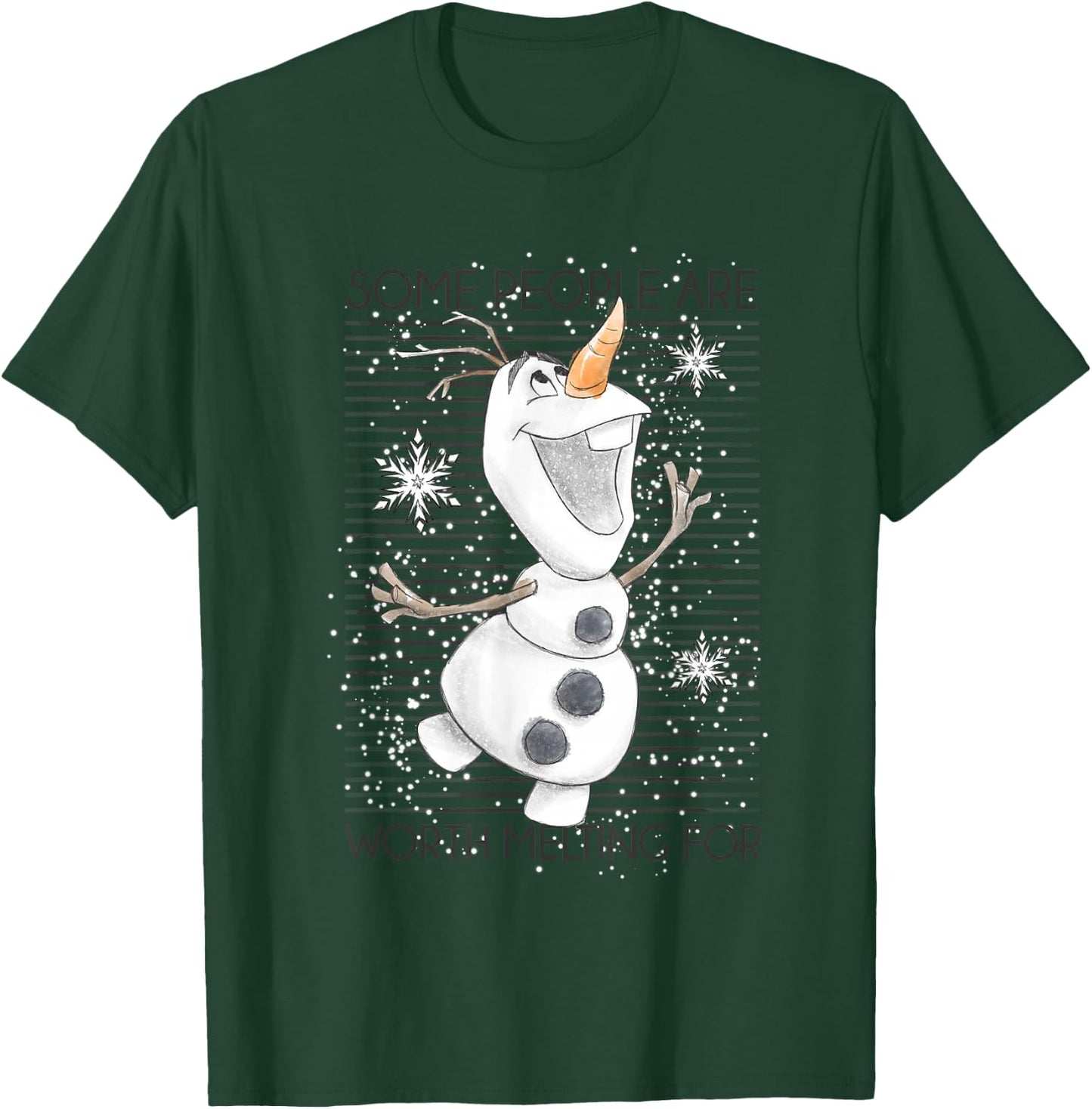 Disney Frozen Olaf Some People are Worth Melting for T-Shirt - T-Shirt | Forest