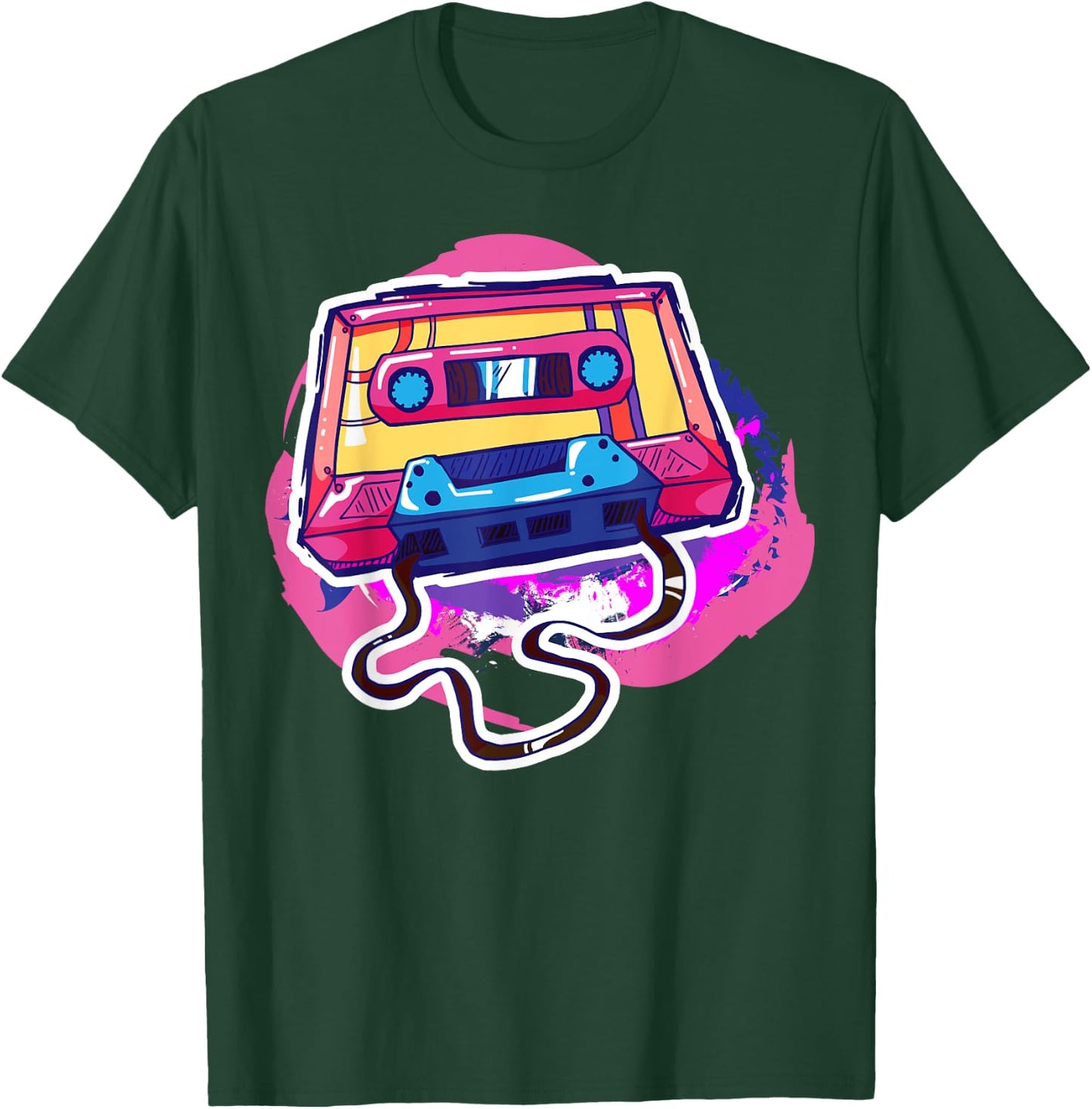 80s Cassette ChilhoodMemories 1980 Gift T-Shirt - T-Shirt | Forest