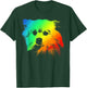 POM-CHI Colorful Rainbow Retro T-Shirt - T-Shirt | Forest