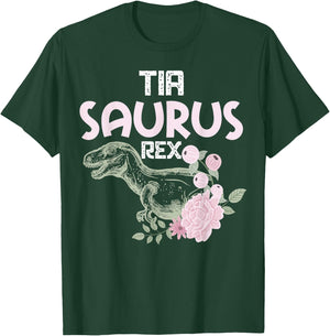 Funny Spanish Mother's Day, Auntie Gift | Tia Saurus Rex T-Shirt - T-Shirt | Forest