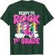 Ready To Rock 1st Grade Dabbing Unicorn Back To School Girls T-Shirt - T-Shirt | Forest