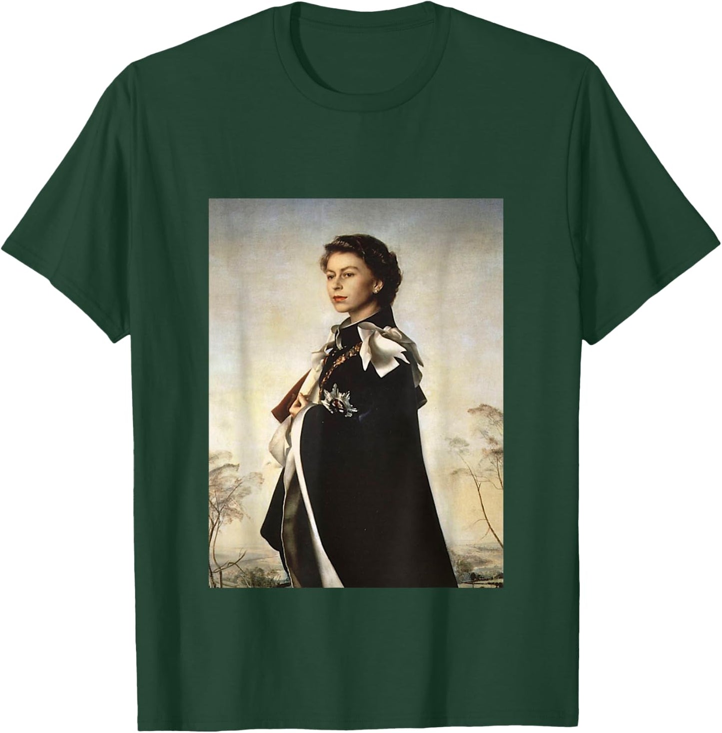 Young Monarch - Queen Elizabeth II T-Shirt - T-Shirt | Forest