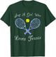 Fun Cute Just a Girl Who Loves Tennis Player T-Shirt - T-Shirt | Forest