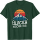 Retro Vintage Glacier National Park Montana Mountain T Shirt T-Shirt - T-Shirt | Forest