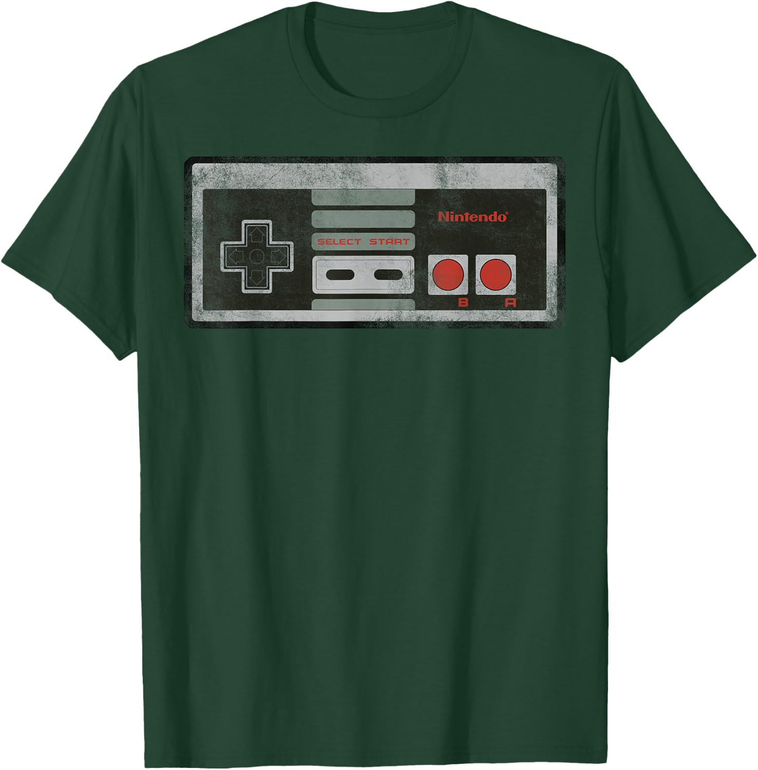 Nintendo NES Controller Retro Vintage T-Shirt - T-Shirt | Forest
