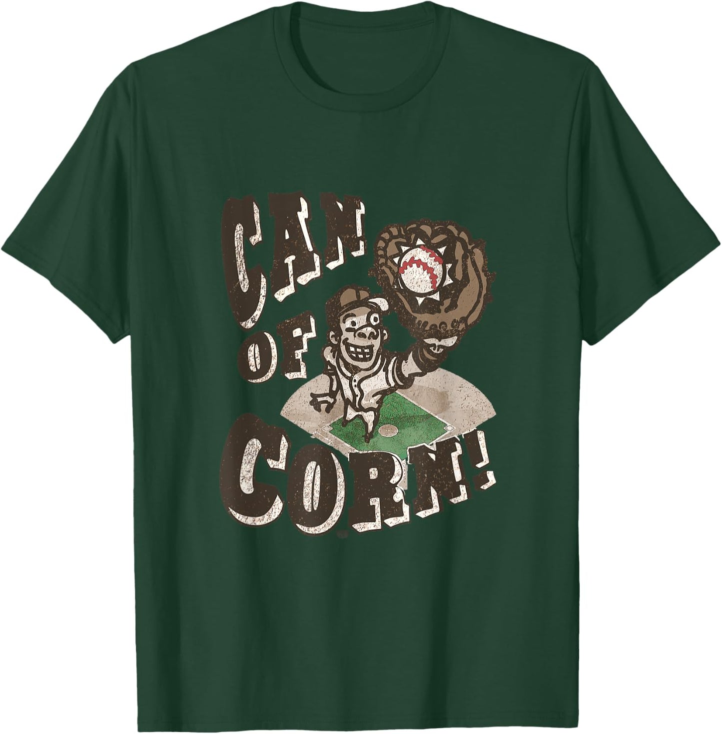 MudgeWare Can of Corn Baseball T-Shirt - T-Shirt | Forest