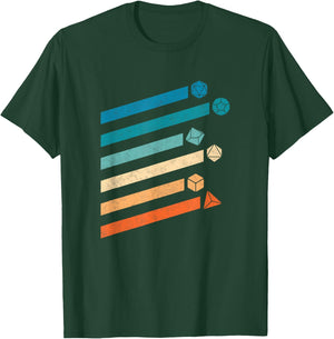 Tabletop RPG GM Game vintage D20 Dice shirt T-Shirt - T-Shirt | Forest