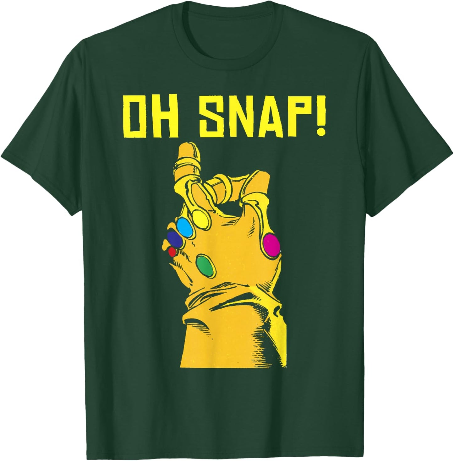 Marvel Thanos Infinity Gauntlet Oh Snap! Graphic T-Shirt - T-Shirt | Forest