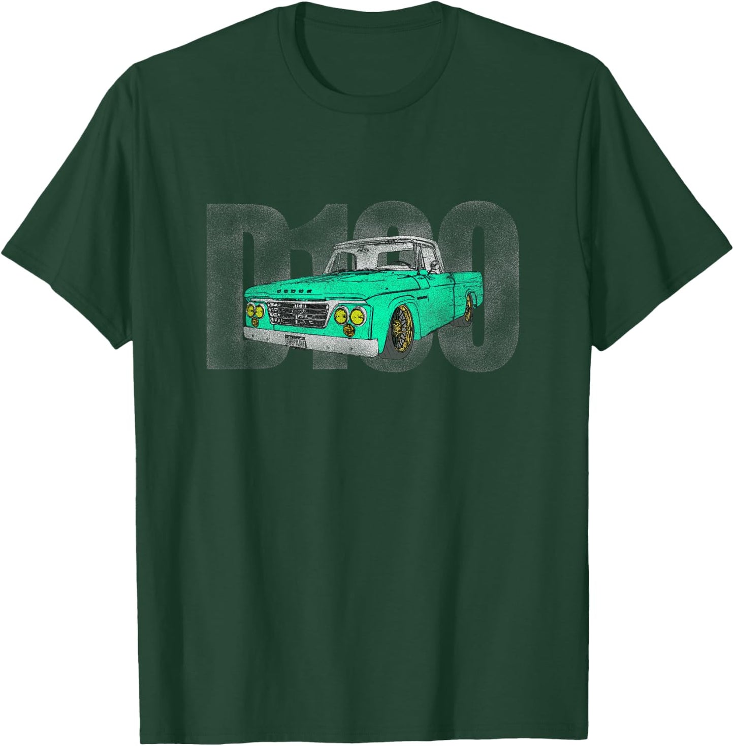 Sweptline D100 Vintage Truck T-Shirt - T-Shirt | Forest