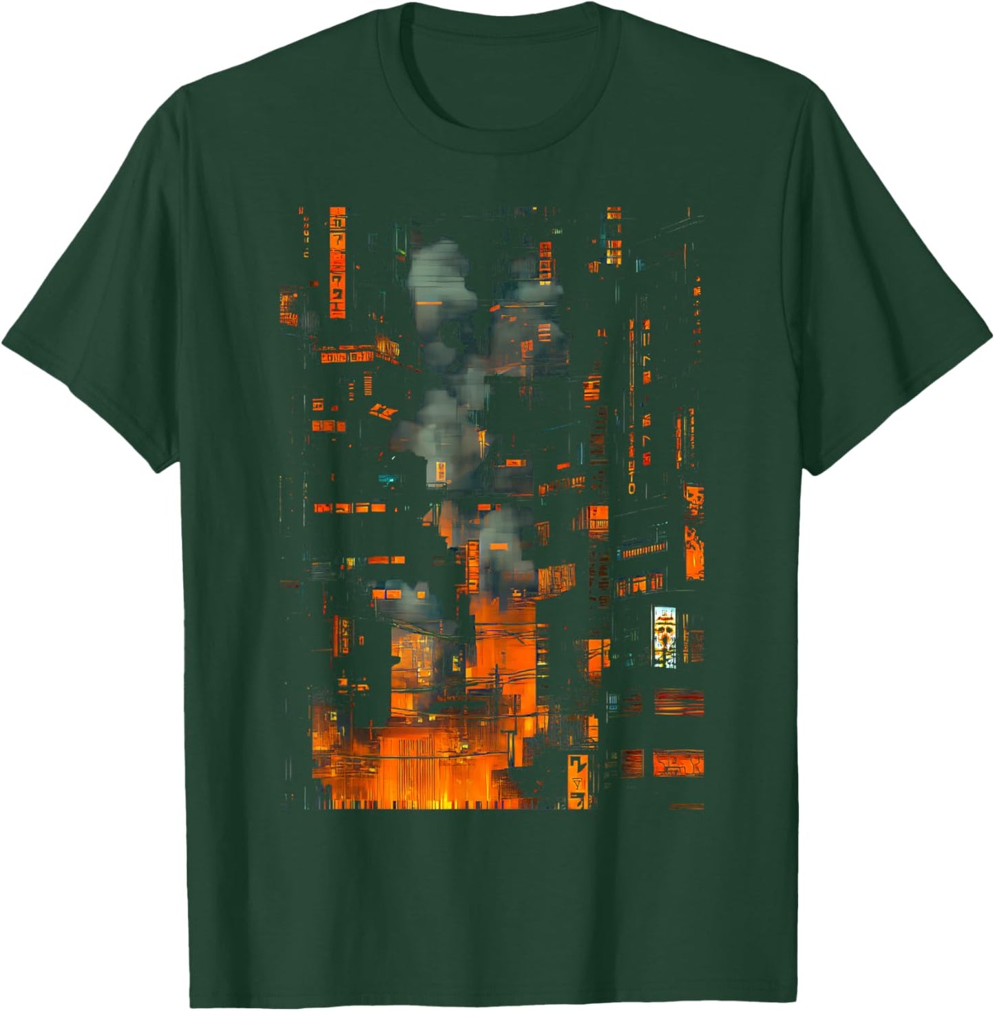 Japanese Cyberpunk Design S-6XL T-Shirt - T-Shirt | Forest