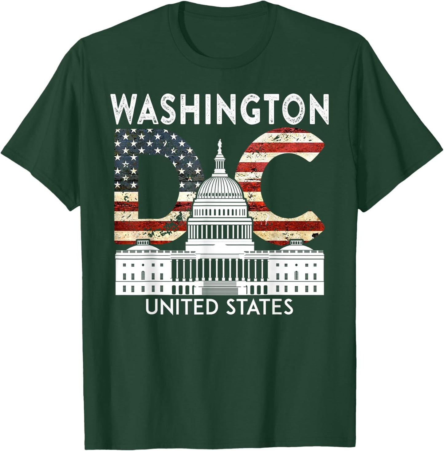 Washington State Capitol Hill Souvenir Gift Washington DC T-Shirt - T-Shirt | Forest