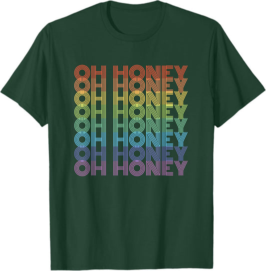 OH HONEY - Rainbow Vintage Gay Pride T-Shirt - T-Shirt | Forest