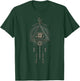 Tribal Shaman Watching Eye T Shirt Mandala Sacred Geometry T-Shirt - T-Shirt | Forest
