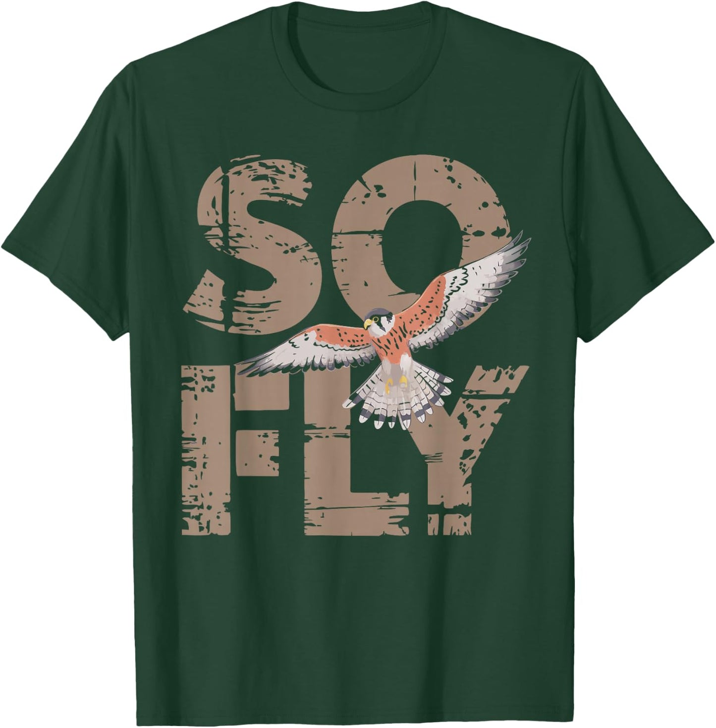 Kestrel Birder Falcon So Fly American Kestrel T-Shirt - T-Shirt | Forest