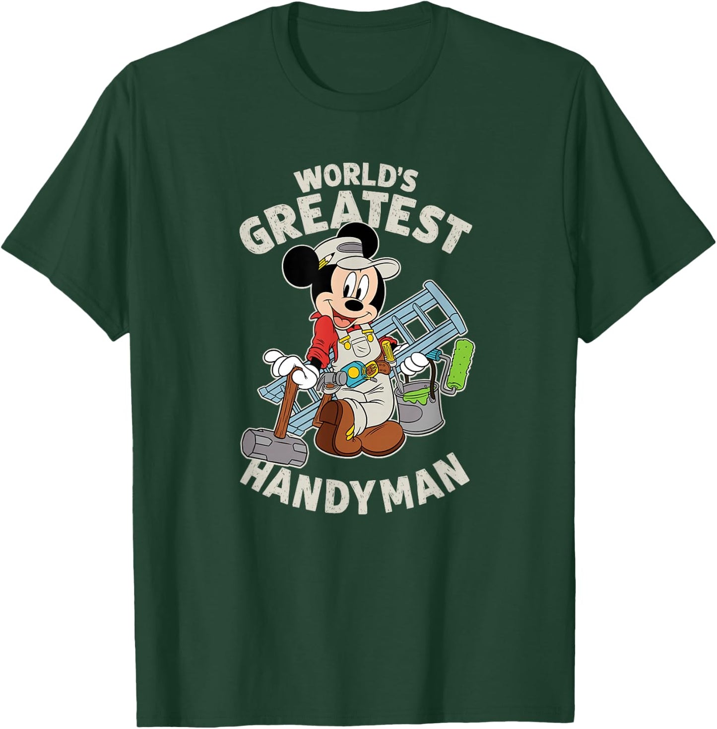 Disney Mickey Mouse "World's Greatest Handyman" T-Shirt - T-Shirt | Forest