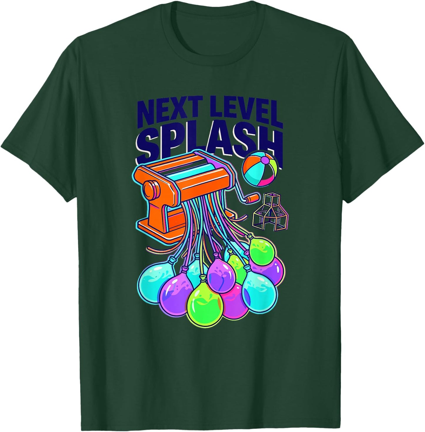 Splash Fun Summer Enthusiast Water Balloon Humor T-Shirt - T-Shirt | Forest