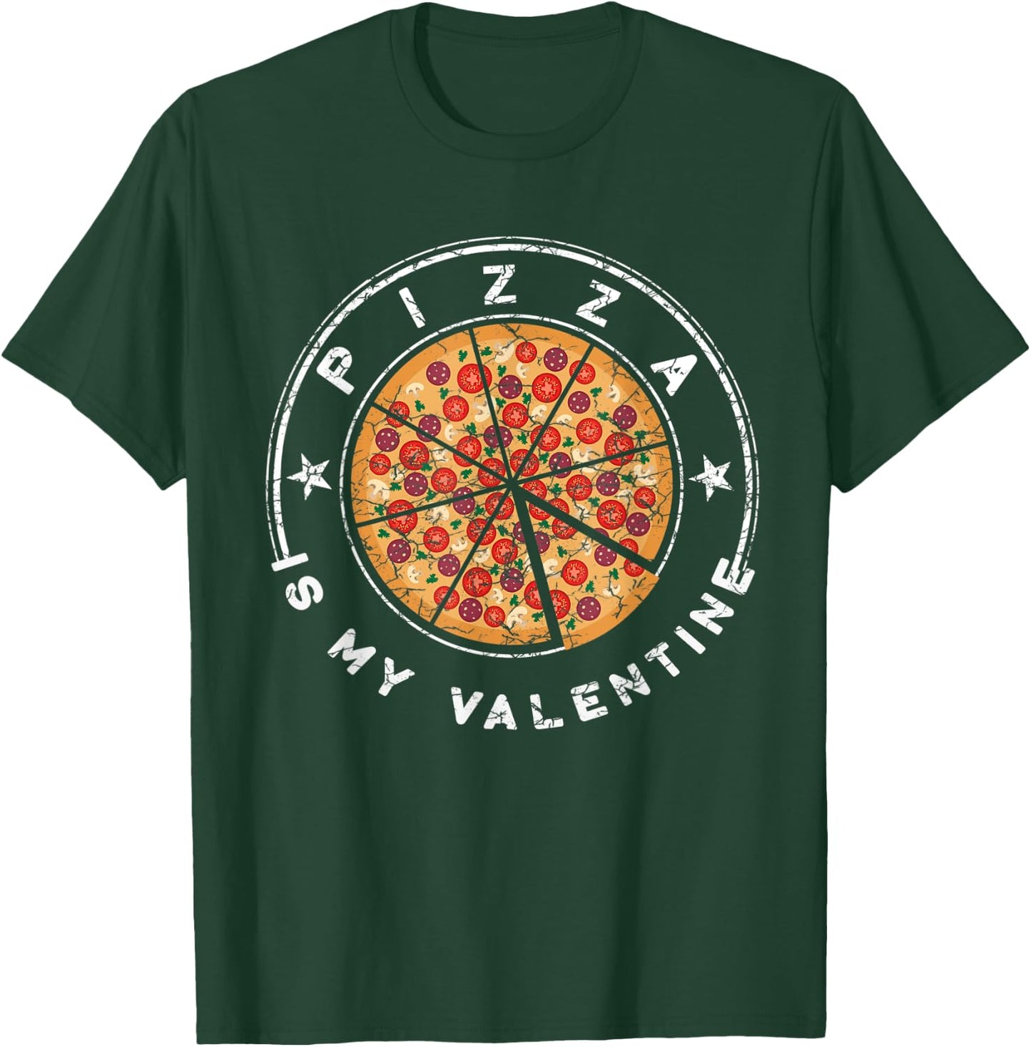 Pizza Is My Valentine T Shirt Valentines Day for Boys Kids T-Shirt - T-Shirt | Forest