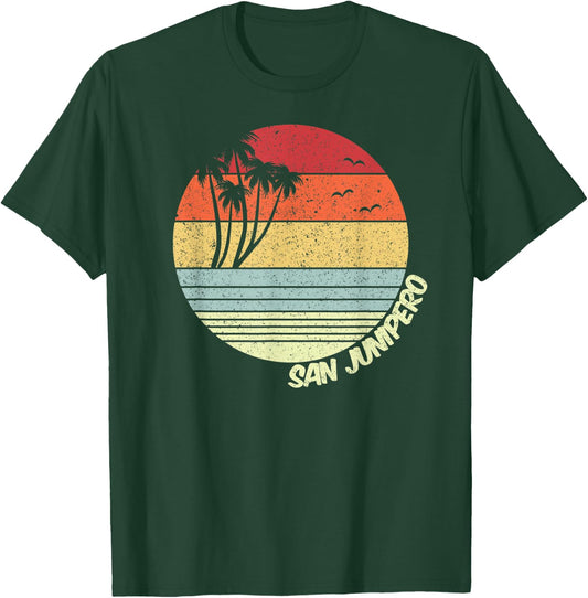 San Junipero California Beach Vacation Souvenir T-Shirt - T-Shirt | Forest