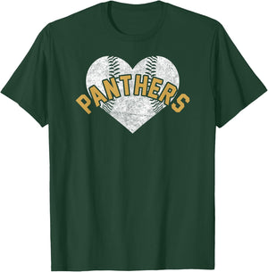 Panthers Baseball Softball Shirt High School Team Mascot Mom T-Shirt - T-Shirt | Forest