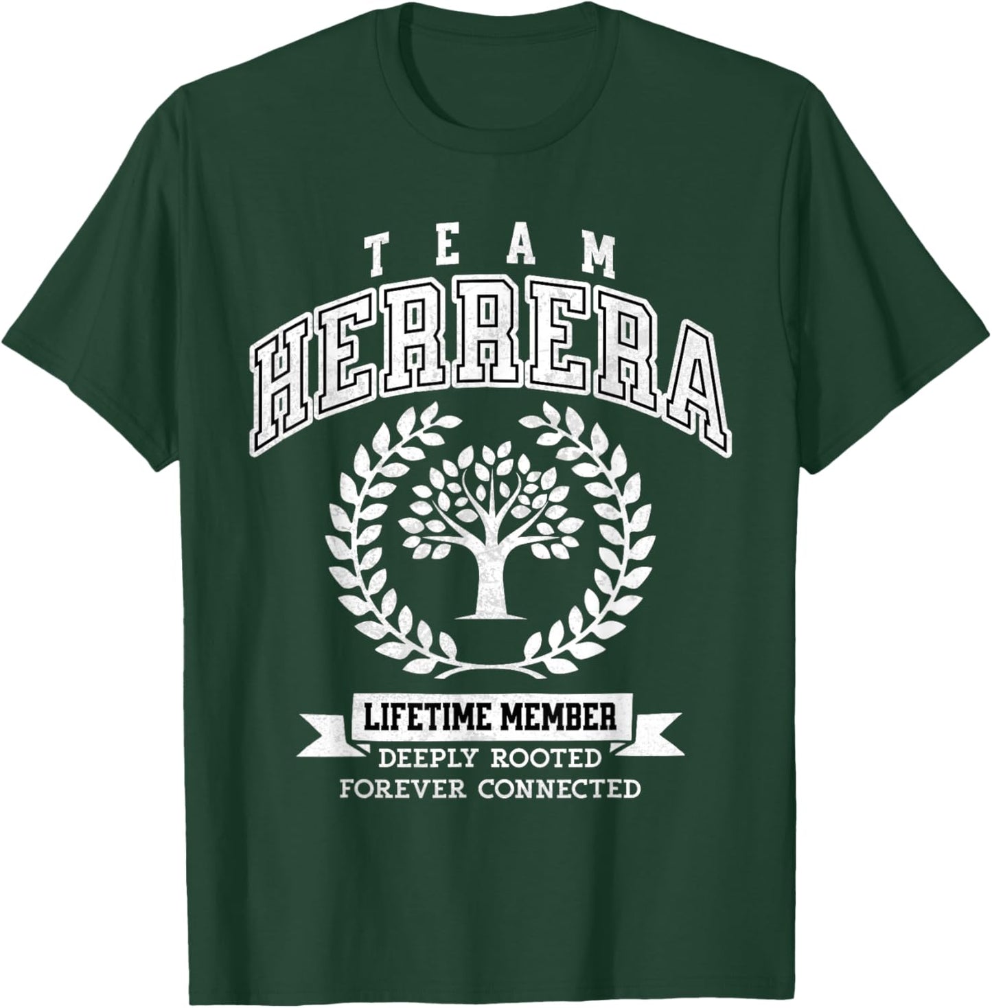Team Herrera Last Name Surname Custom Family Reunion T-Shirt - T-Shirt | Forest