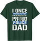 Proud Police Dad Shirt Support Police Daughter T-Shirt - T-Shirt | Forest