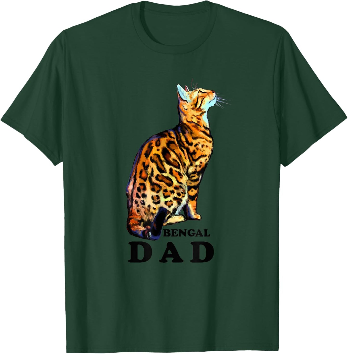 Domestic Brown Rosetted Bengal Cat - Bengal Dad - Cats - Cat T-Shirt - T-Shirt | Forest