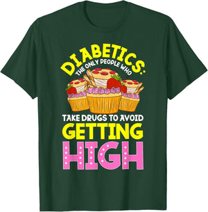 Type 2 Diabetes Awareness Cute Diabetics Sweets T-Shirt - T-Shirt | Forest