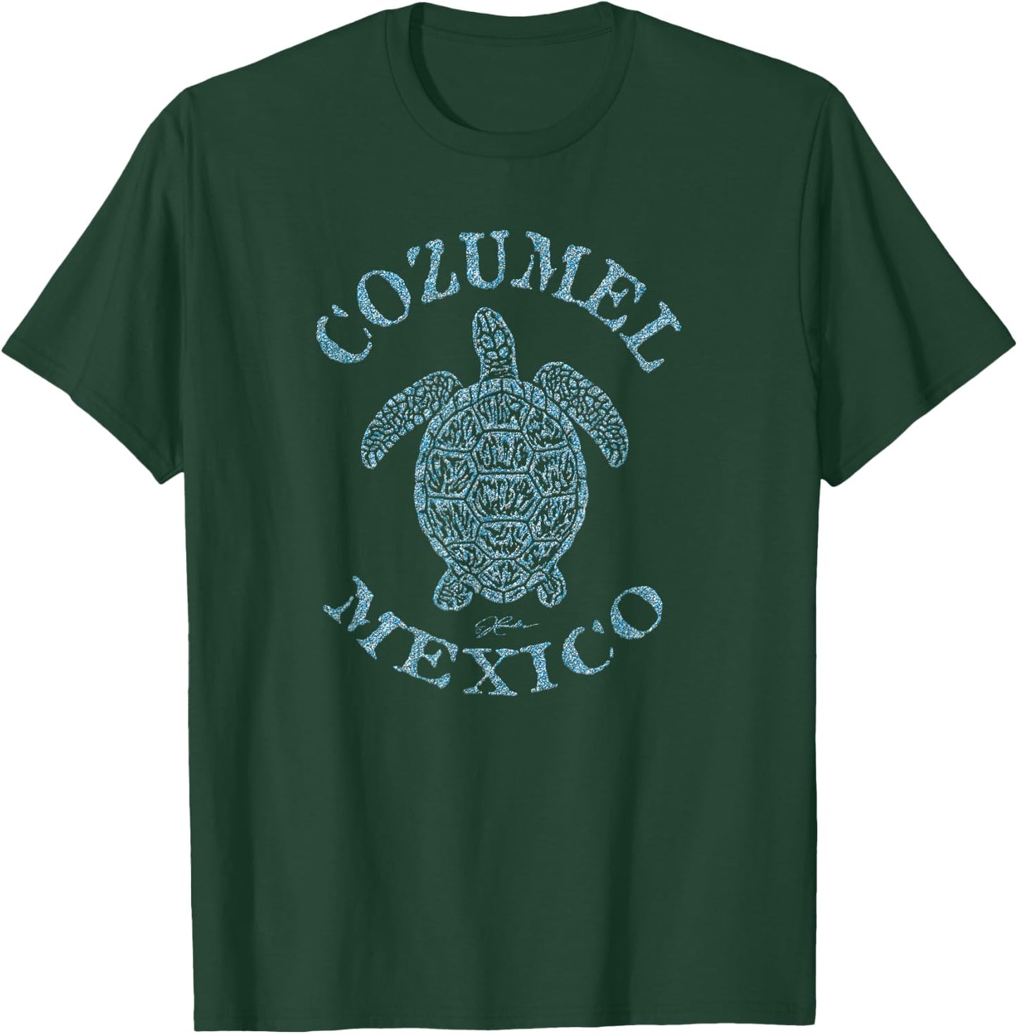 JCombs: Cozumel, Mexico Sea Turtle T-Shirt - T-Shirt | Forest