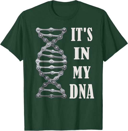 Funny DNA BMX Biking Sport Gifts for Bike Lovers -Adults Cycling-Themed Black Small T-Shirt - T-Shirt | Forest