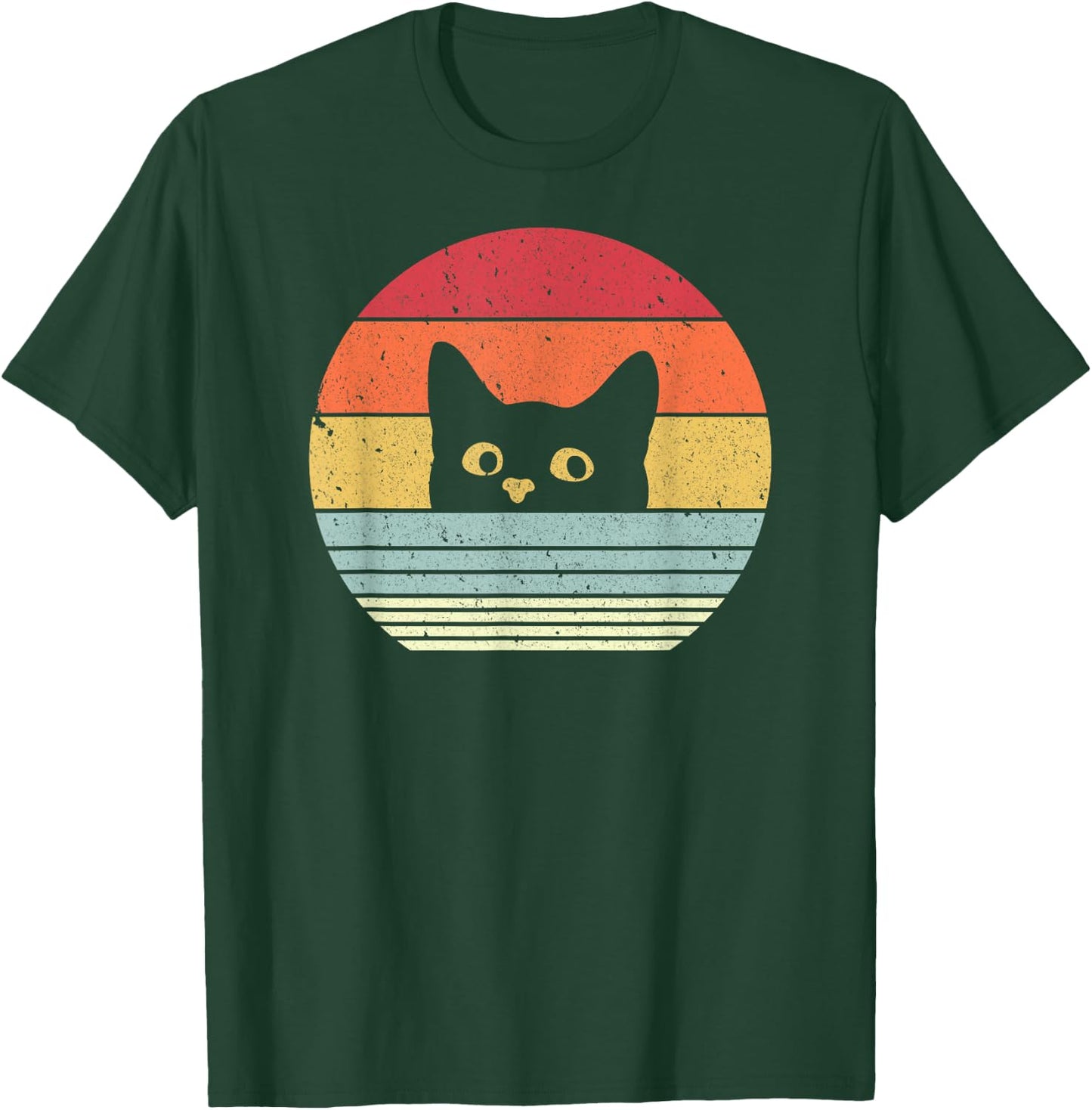 Cat Shirt. Retro Style T-Shirt - T-Shirt | Forest