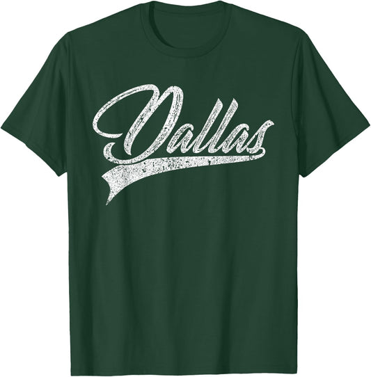Dallas Classic Vintage Texas Sports T-Shirt - T-Shirt | Forest