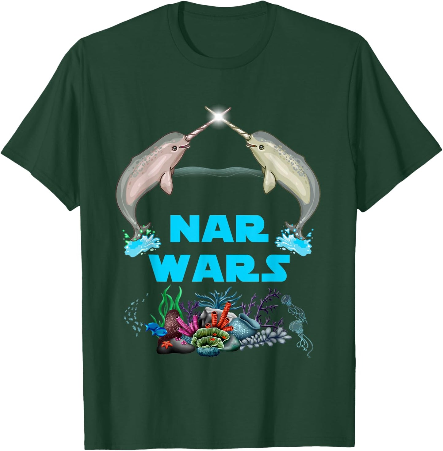 Narwhal Shirt Nar Wars Under The Sea T-Shirt - T-Shirt | Forest