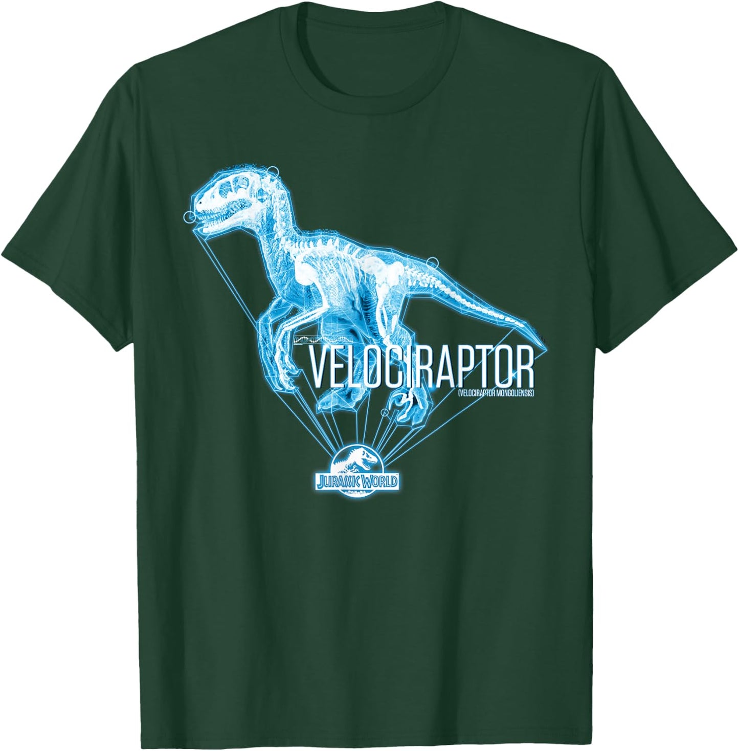 Jurassic World Velociraptor in Blue T-Shirt - T-Shirt | Forest
