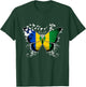 St. Vincent Flag Shirt Butterfly Graphic T Shirt T-Shirt - T-Shirt | Forest