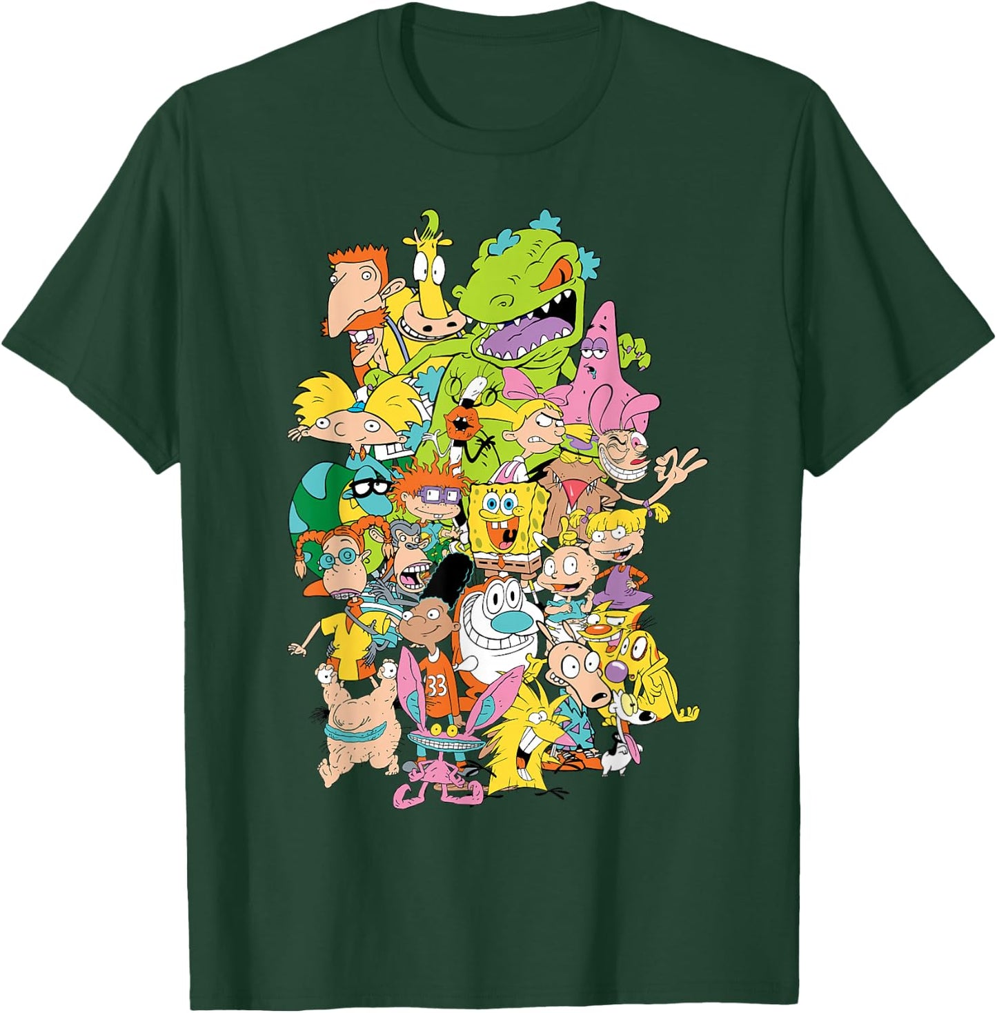 Nickelodeon Complete Nick 90s Throwback Character T-Shirt - T-Shirt | Forest