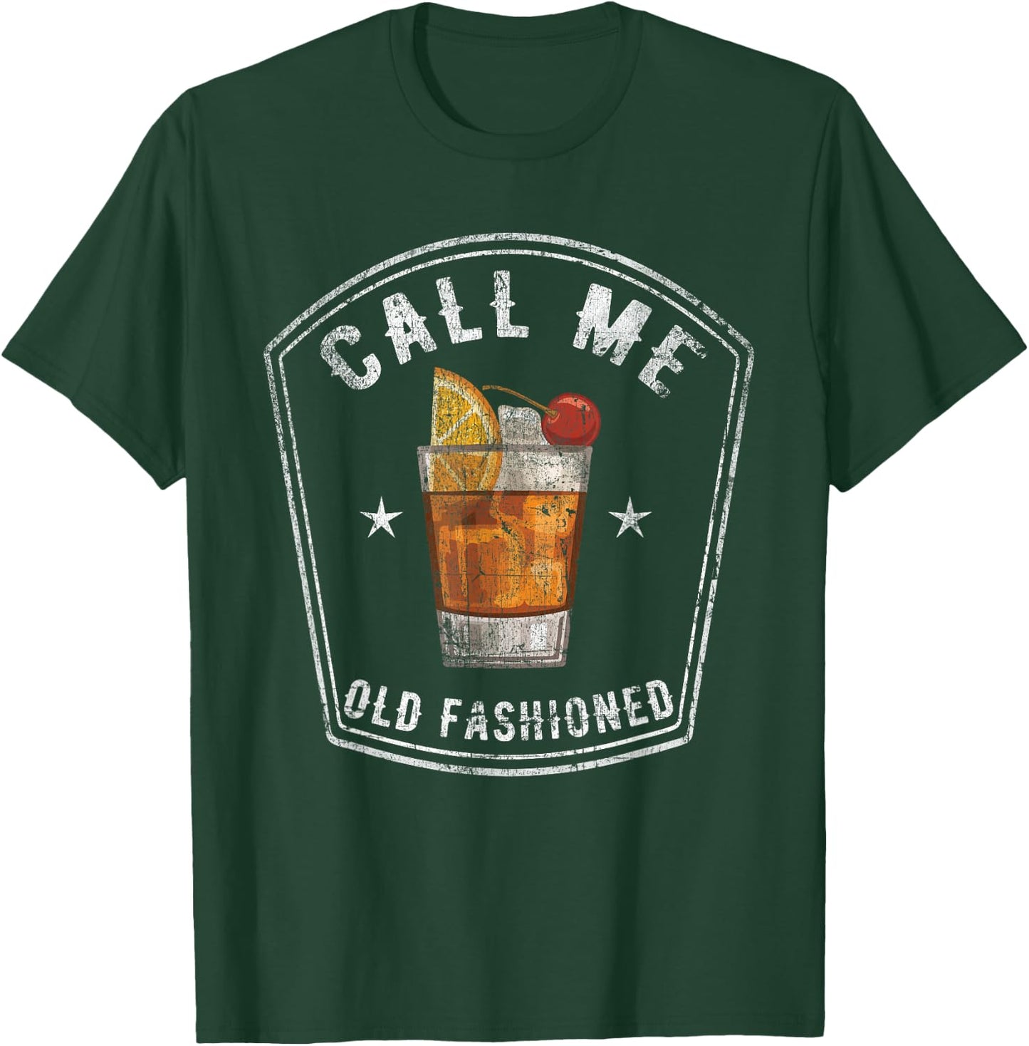 Vintage Call Me Old Fashioned Whiskey Funny T Shirt T-Shirt - T-Shirt | Forest