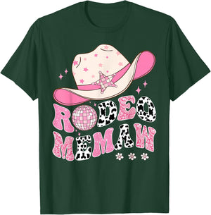 Rodeo Memaw Pink CowGirl 1St Birthday Disco Groovy T-Shirt - T-Shirt | Forest