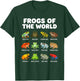 Frogs of The World Funny Frog Infographic Educational Meme T-Shirt - T-Shirt | Forest