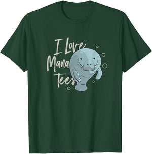 I Love Manatees T-Shirt - T-Shirt | Forest