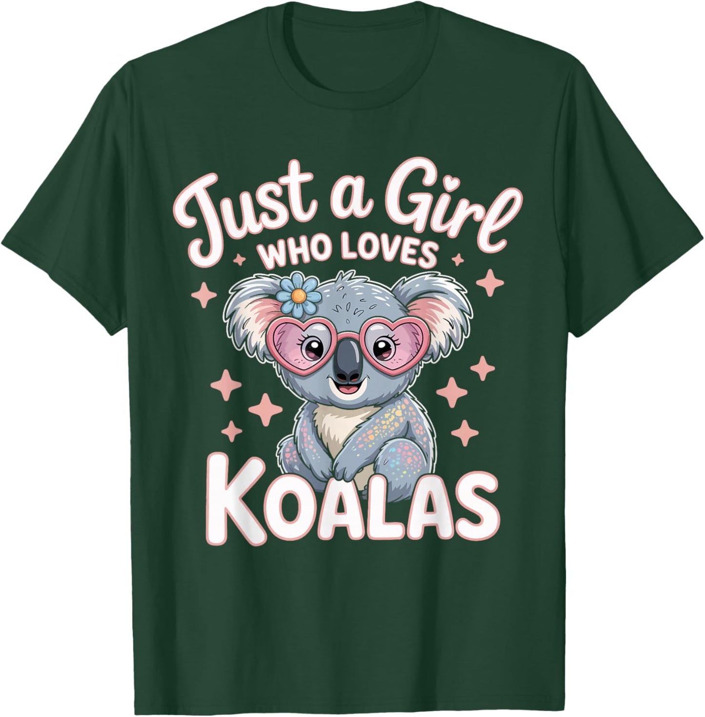 Just a Girl Who Loves Cute Koalas Gifts Girls Kids T-Shirt - T-Shirt | Forest