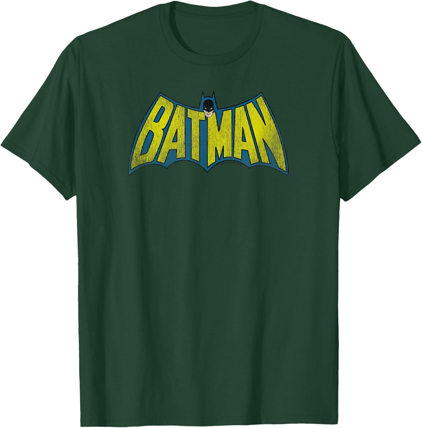 Batman Classic Logo Distressed T-Shirt - T-Shirt | Forest