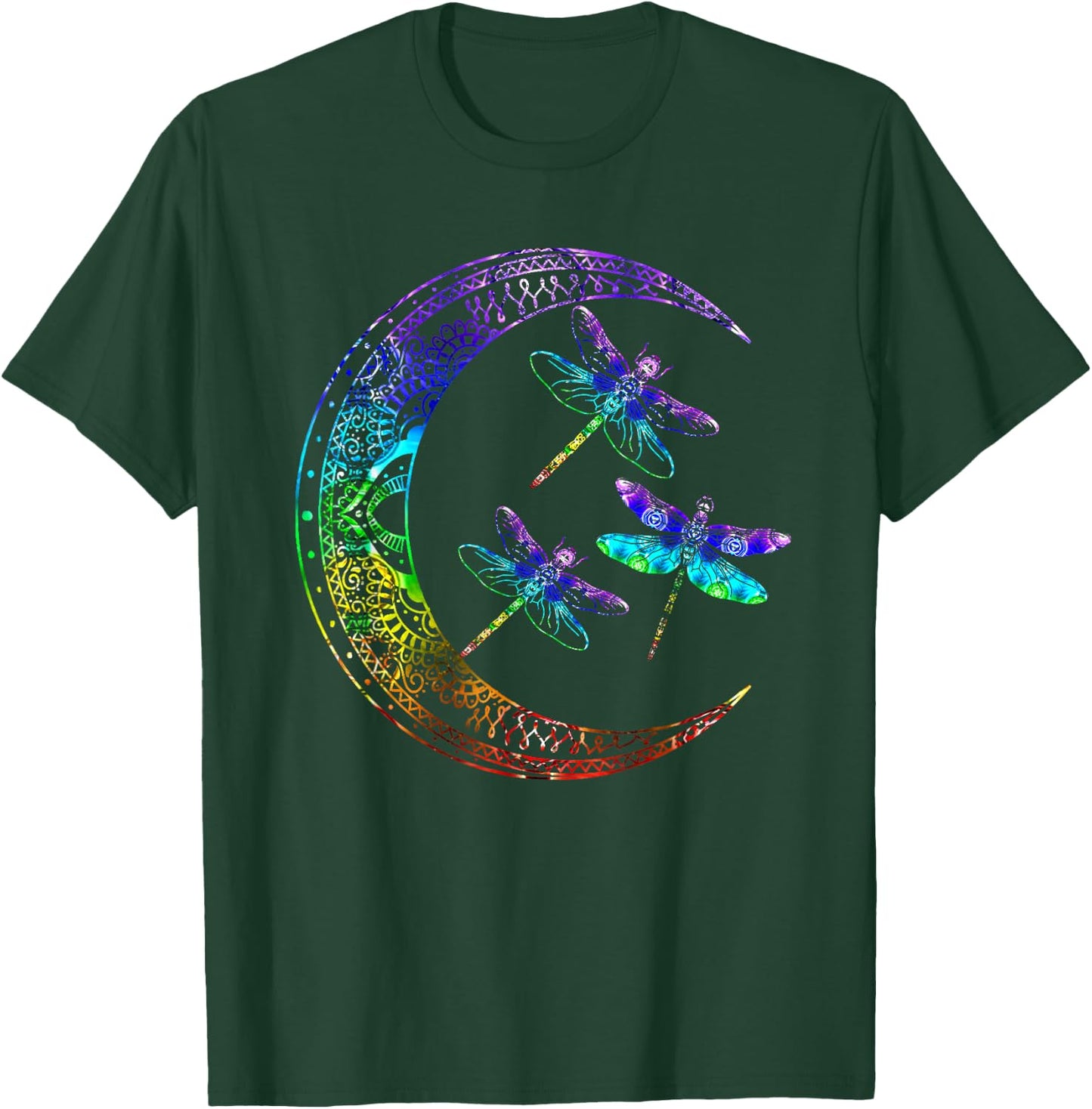 Mandala Dragonfly Chakra Dragonflies T-Shirt - T-Shirt | Forest