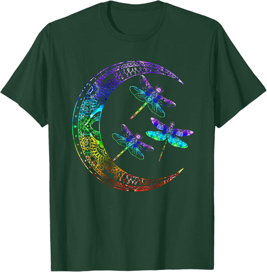 Mandala Dragonfly Chakra Dragonflies T-Shirt - T-Shirt | Forest