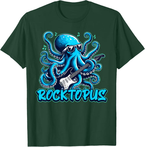 Rocktopus Cool Octopus with Guitar Music Lover