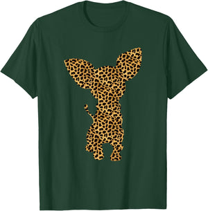 Chihuahua Leopard Print Dog Pup Animal Lover Women Gift T-Shirt - T-Shirt | Forest